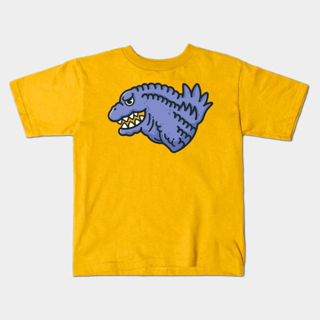 godzilla Kids T-Shirt by a cat cooking